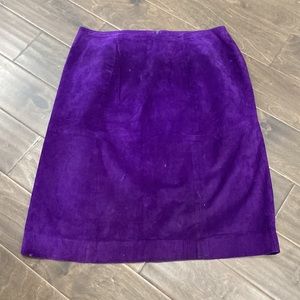 Vintage ADRIAN JORDAN Suede Skirt size 14